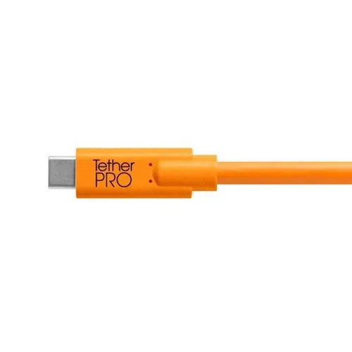 Tether Tools TetherPro USB-C to 2.0 Mini-B 8-Pin Cable - 15', Orange