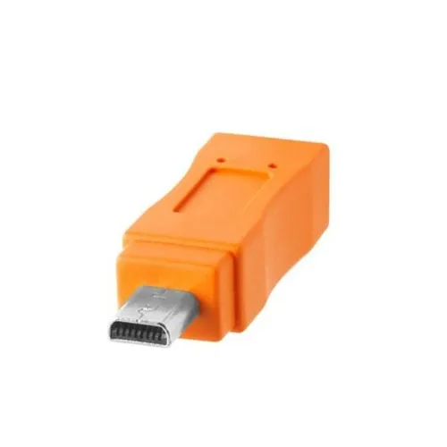 Tether Tools TetherPro USB-C to 2.0 Mini-B 8-Pin Cable - 15', Orange