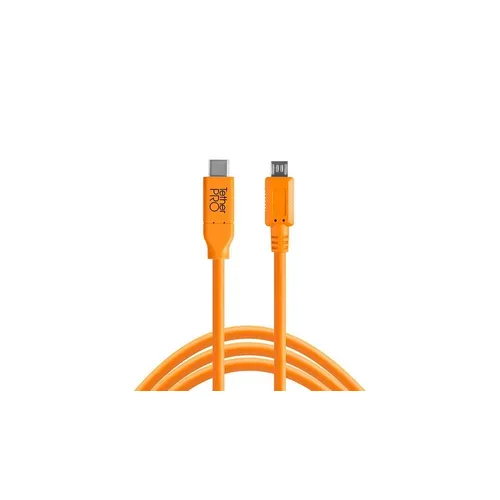 Tether Tools TetherPro USB-C to 2.0 Micro-B 5-Pin Cable - 15', Orange