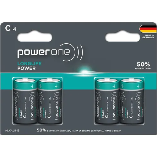 Power One By Varta C Cell Batteries - 4 Pack