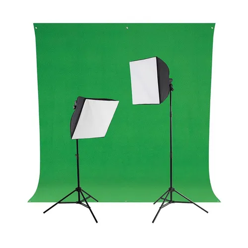 Westcott uLite Green Screen Photo Lighting Kit with LED Bulbs
