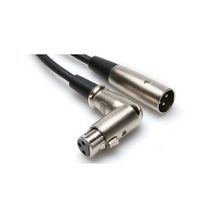 Hosa Balanced Interconnect, Right-angle XLR Female to XLR Male, 25 ft
