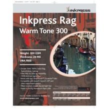 InkPress Rag Warm Tone 300gsm, Double Sided,8.5in. x 11in. 25 sheets