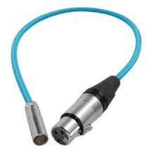 Kondor Blue 16'' Mini XLR to XLR Cable for BMPCC/C70 - Blue