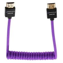 Kondor Blue Gerald Undone MK2 Full HDMI 12"-24" Coiled Cable - Purple
