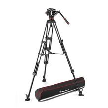Manfrotto 504X Fluid Video Head with Alu Twin Leg Tripod MS