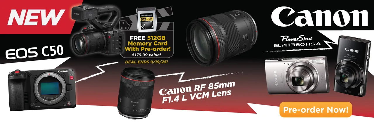 New Canon Cameras & Lenses September 2025