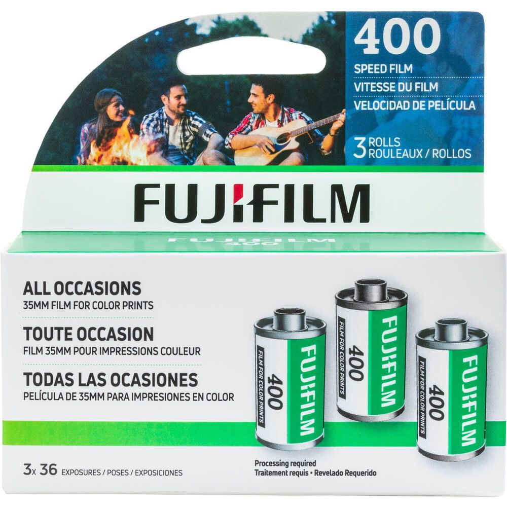 FUJIFILM 400 Color Negative Film 36 Exposure - 3 Pack