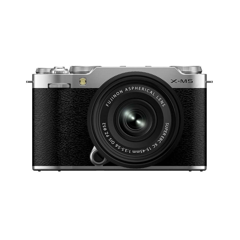 Fujifilm X-M5 Mirrorless Digital Camera with XC 15-45mm Lens - Silver