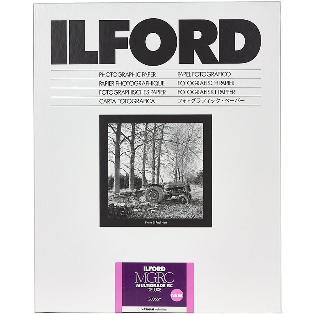 Ilford Multigrade V RC Deluxe Black & White Glossy Paper - 8 x 10" - 25 Sheets