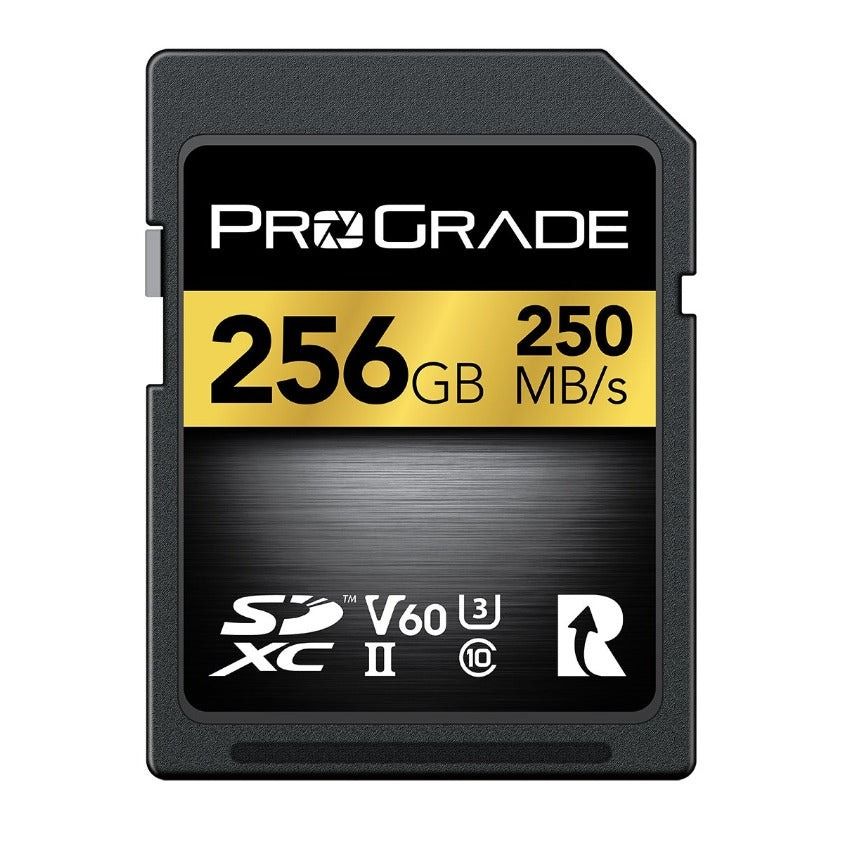 ProGrade Digital 256GB SDXC UHS-II V60 250R Gold Memory Card