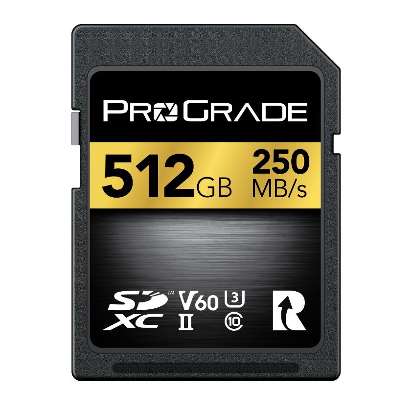 ProGrade Digital 512GB SDXC UHS-II V60 250R Gold Memory Card