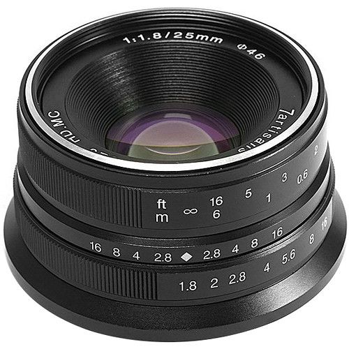 7Artisans 25mm F1.8 Lens - Fujifilm X-Mount - Black