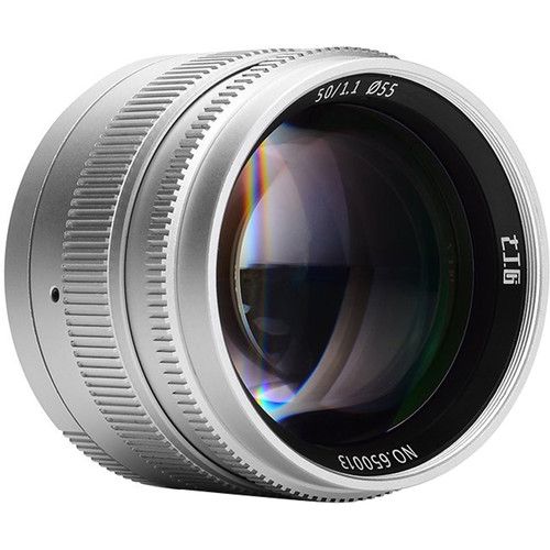 7Artisans M50mm F1.1 Full Frame Lens - Leica M Mount - Silver