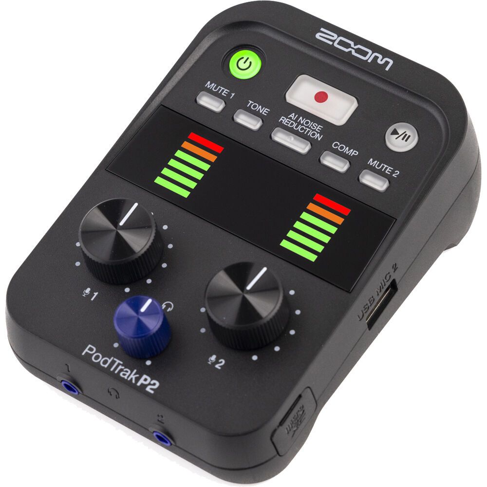 ZOOM PodTrak P2 オーディオインターフェイス Zoom PodTrak P2 Podcast Recorder