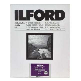 Ilford Multigrade V RC Deluxe Black & White Pearl Paper - 8 x 10" - 25 Sheets