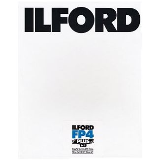 Ilford FP4+, 4" x 10", 25 Sheets Black & White Negative Film