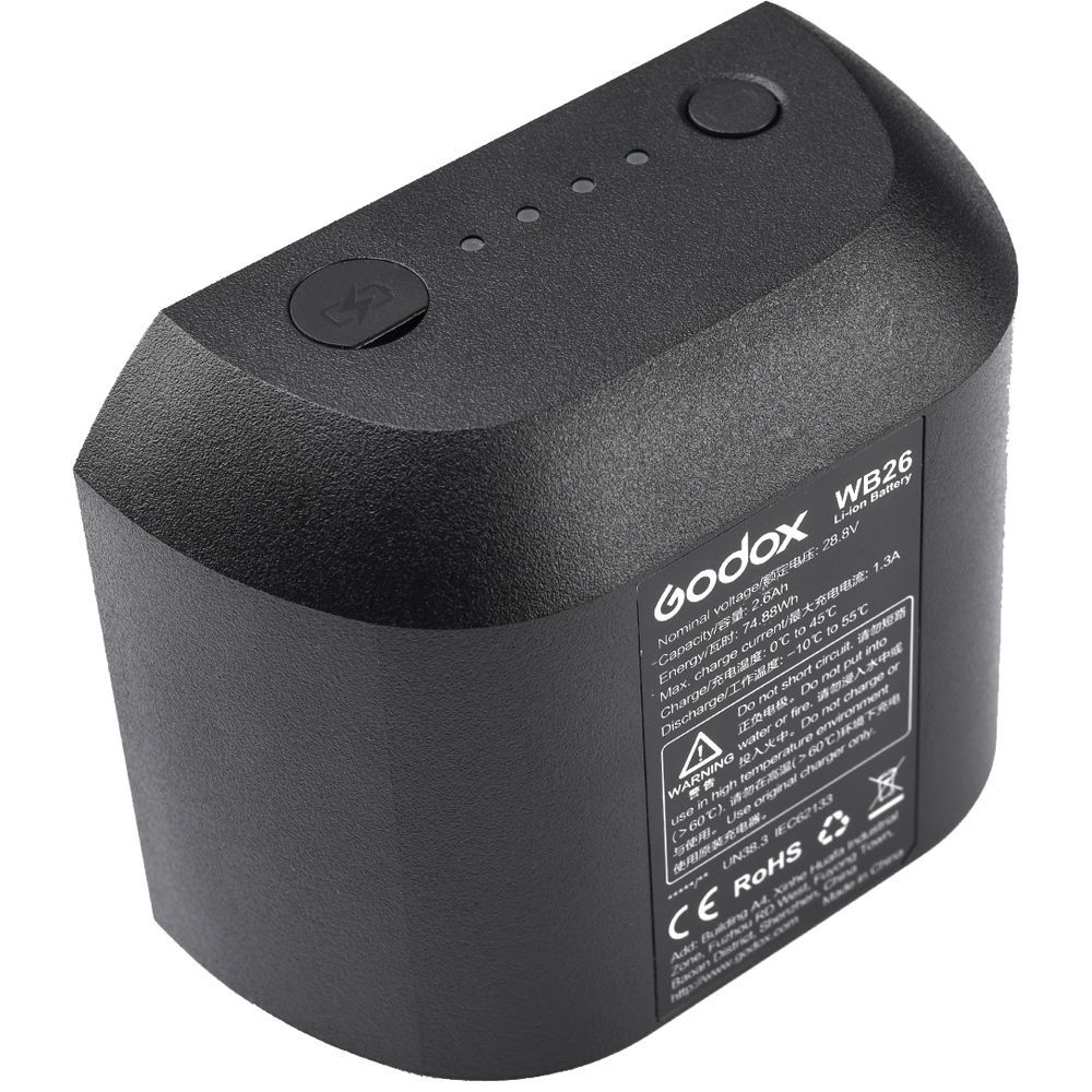 Refurbished Godox WB26 Lithium-Ion Battery Pack for AD600Pro Flash