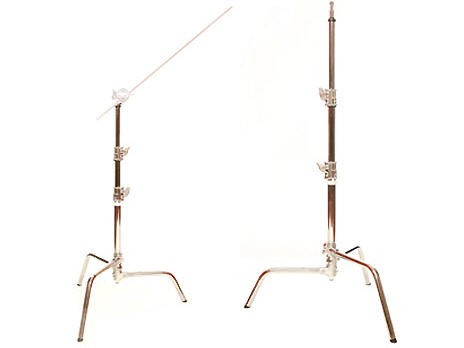 Open LumoPro 40" Double Riser C-stand - Silver