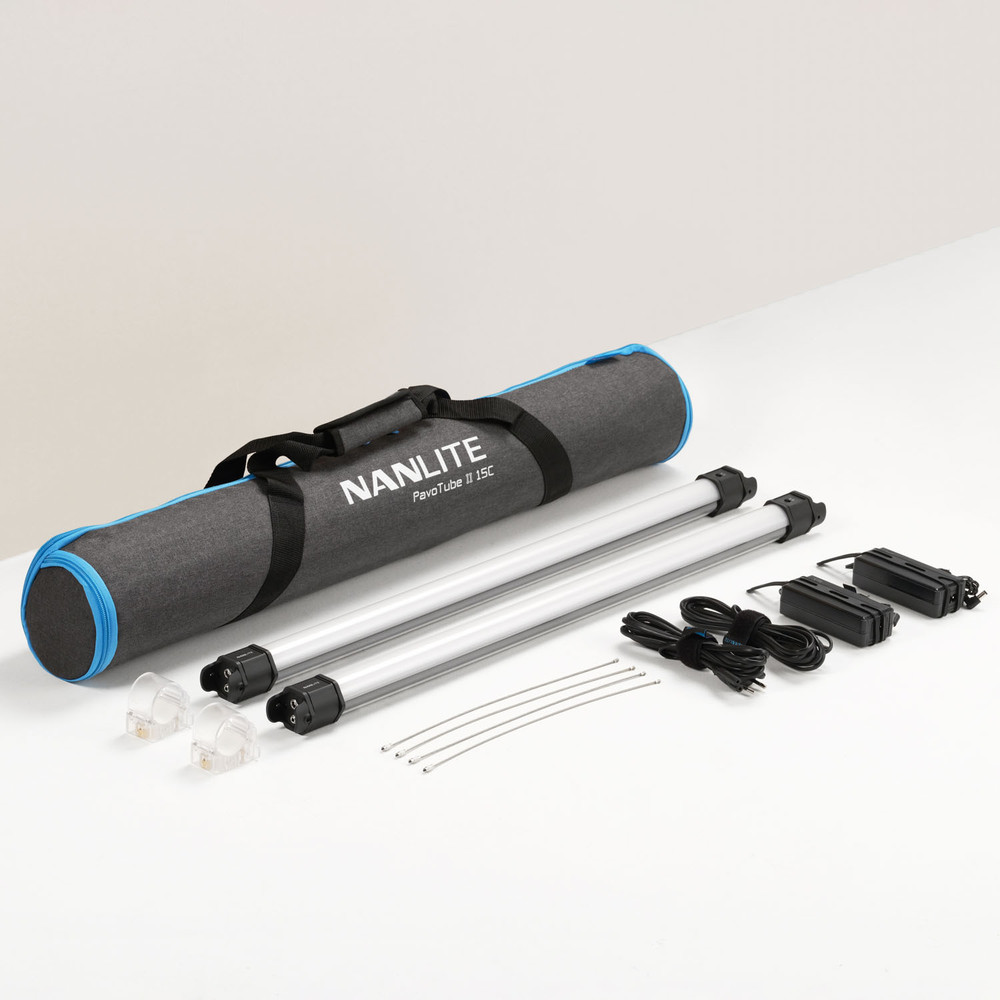 Nanlite PavoTube II 15C 2' RGBWW LED Tube Light - 2 Light Kit