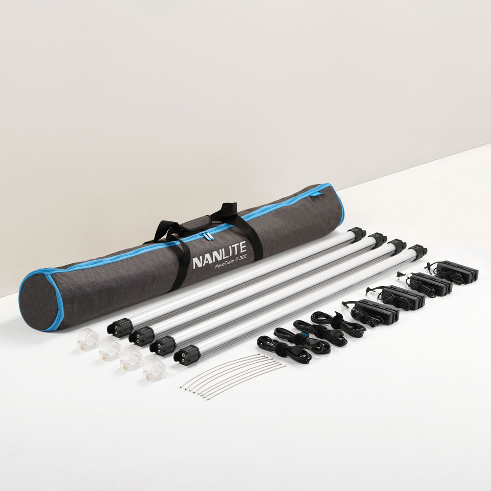 Nanlite PavoTube II 30C 4' RGBWW LED Light - 4 Light Kit