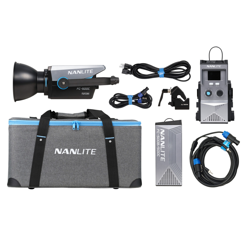 Nanlite FC-500C RGBW Color LED Spotlight with FC PowerController