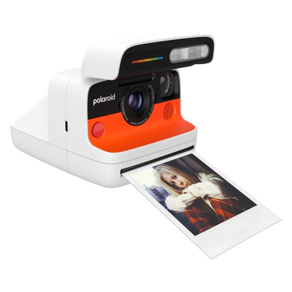 Polaroid FLIP Instant Camera White + Color Film Bundle (8 Photos)