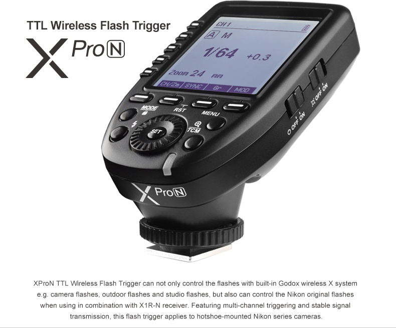 Godox X3 TTL - Déclencheur Sans Fil Pour Flash Nikon - Neuf Sous Blister